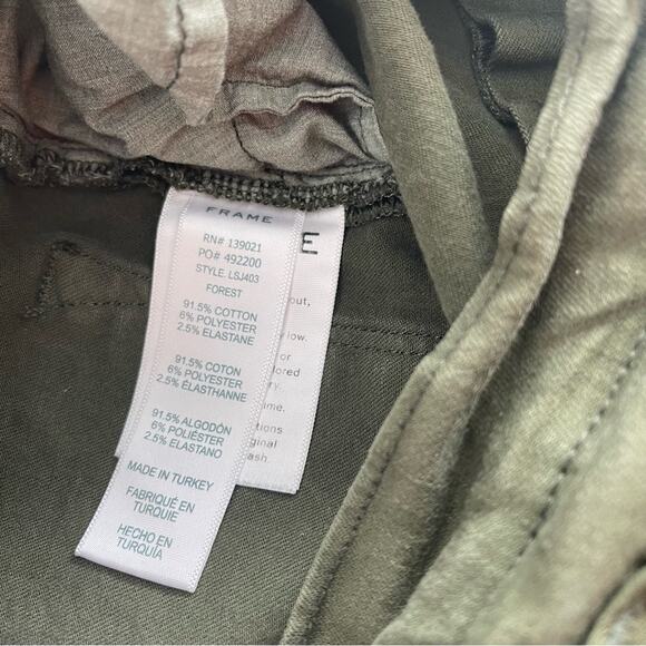 Frame Denim Le Skinny de Jeanne Ankle Jeans Forest Green 26 - Picture 9 of 9